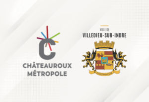 Logo de Châteauroux Métropole et Villedieu-sur-Indre - Partenaire du Golf Val de l'Indre.