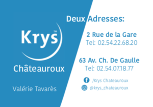 Logo de Krys Châteauroux - Partenaire du Golf Val de l'Indre.